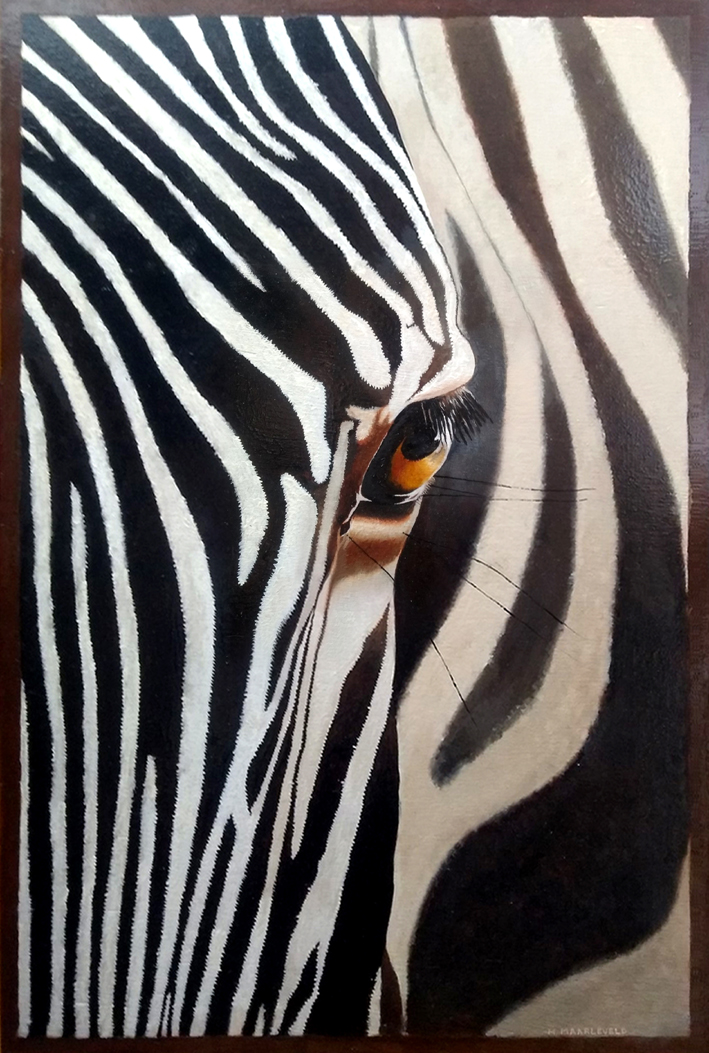 Schilderij Zebra